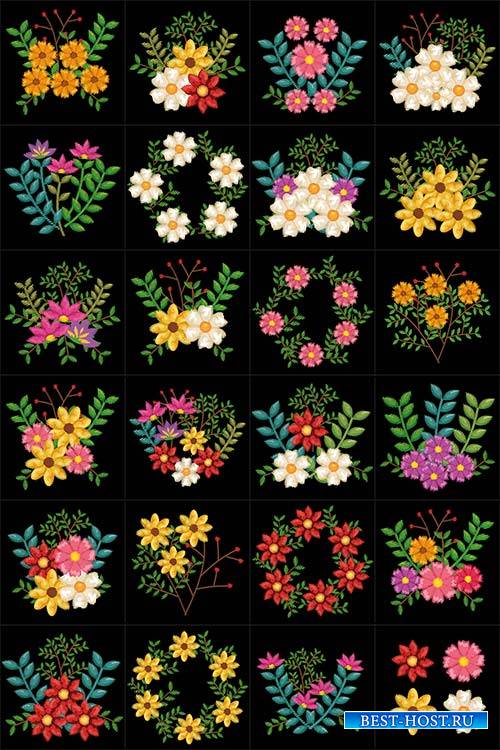 Цветы в векторе / Flowers in a vector