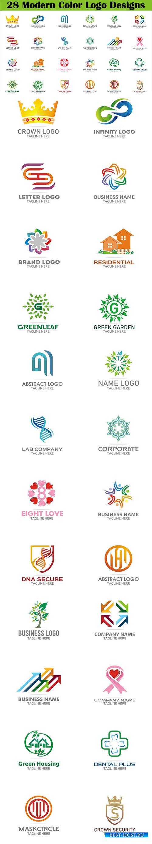 28 Modern Color Logo Designs