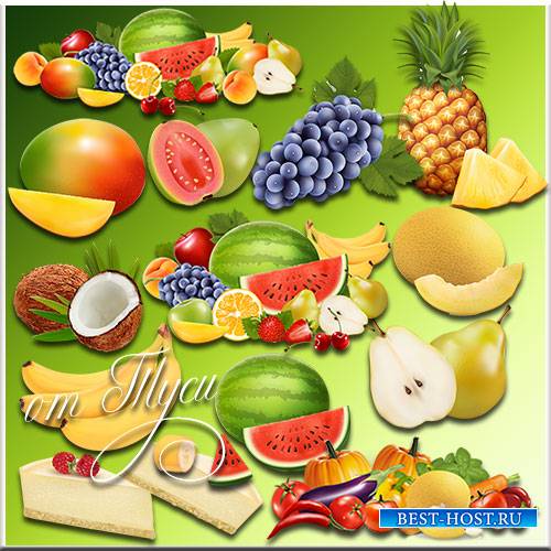 Фрукты - Клипарт / Fruits - Clipart