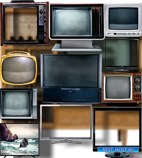 Коллекция Png клипартов - Телевизоры разных моделей