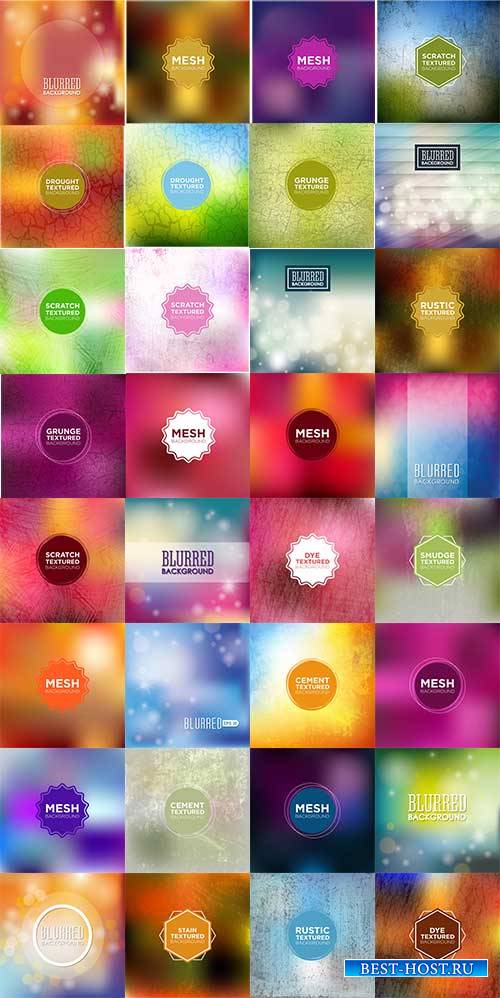 Разноцветные абстрактные фоны - Вектор / Colorful abstract backgrounds - vector