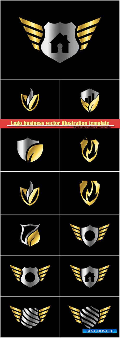 Logo business vector illustration template # 113