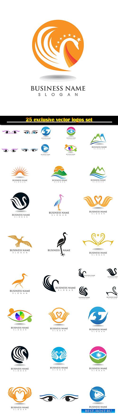Logo and symbols vector design set