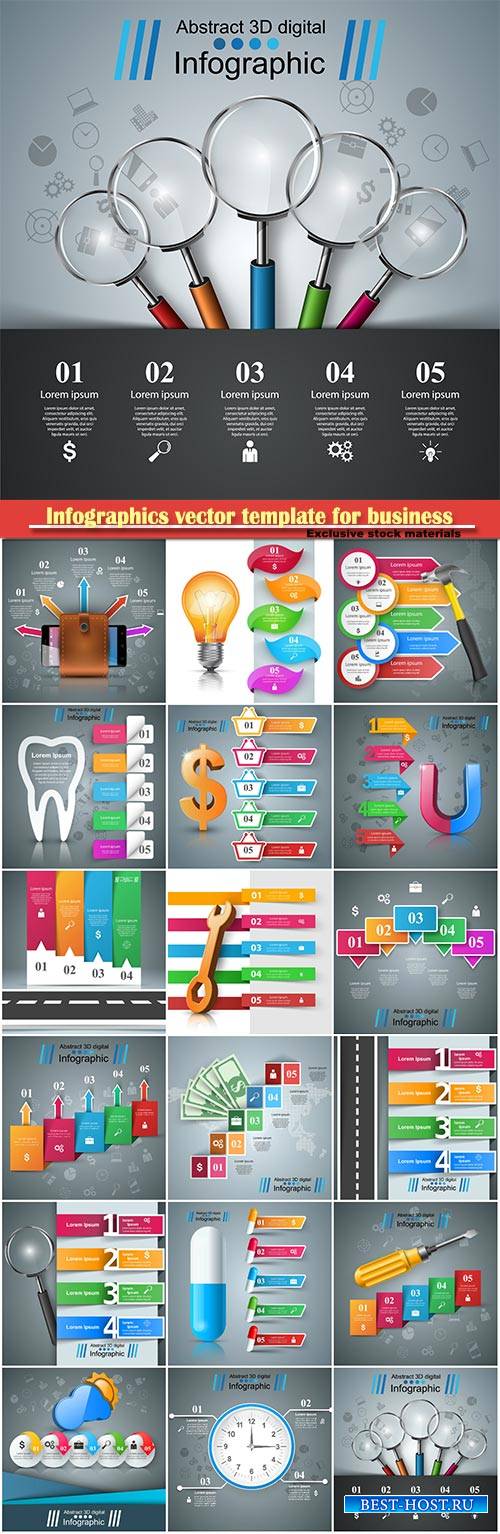 Infographics vector template for business presentations or information banner # 102