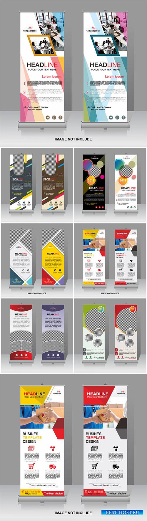 Roll-up vector template