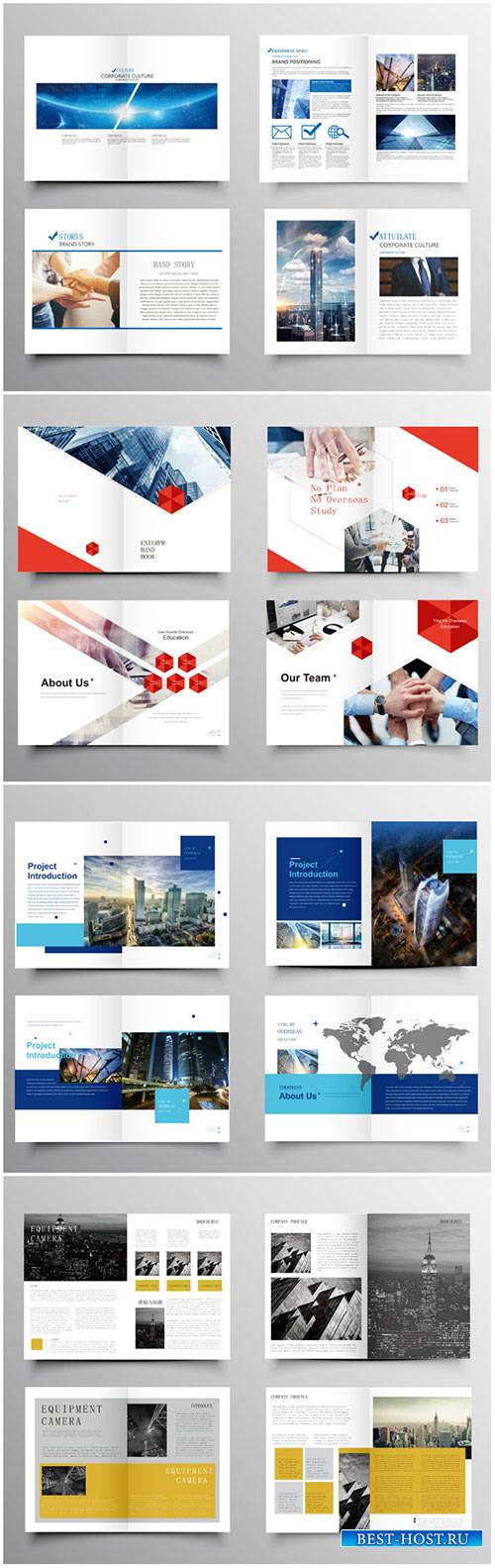 Brochure template vector layout design, corporate business annual report, magazine, flyer mockup # 226