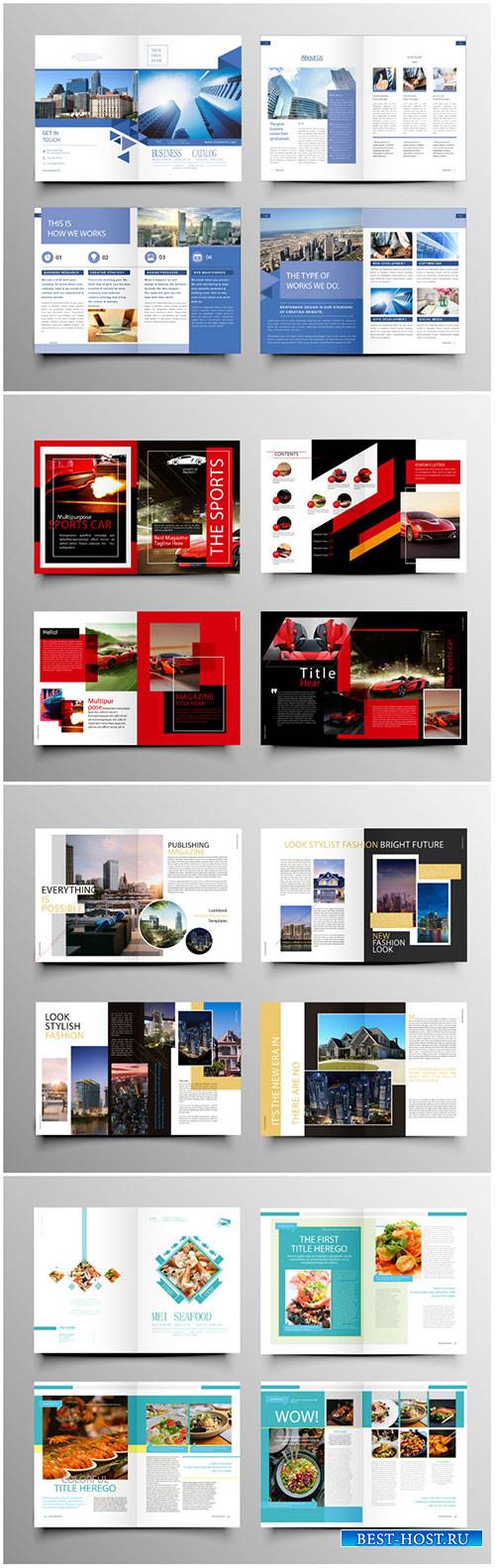 Brochure template vector layout design, corporate business annual report, magazine, flyer mockup # 228