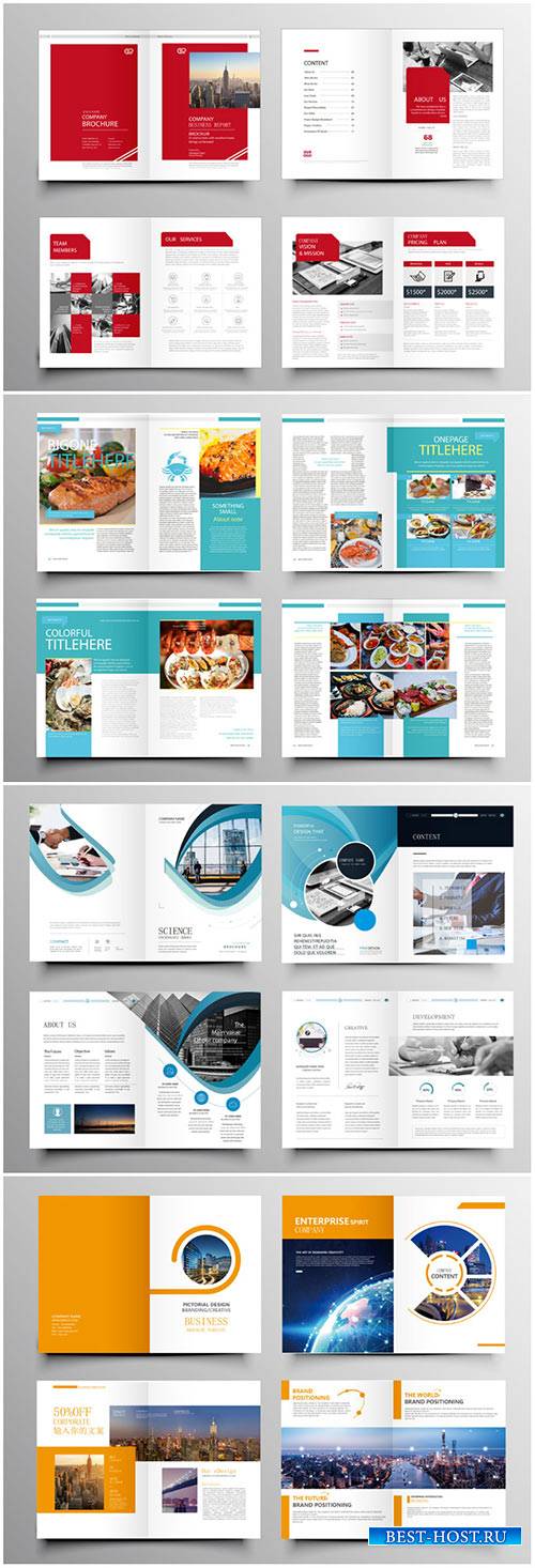 Brochure template vector layout design, corporate business annual report, magazine, flyer mockup # 239