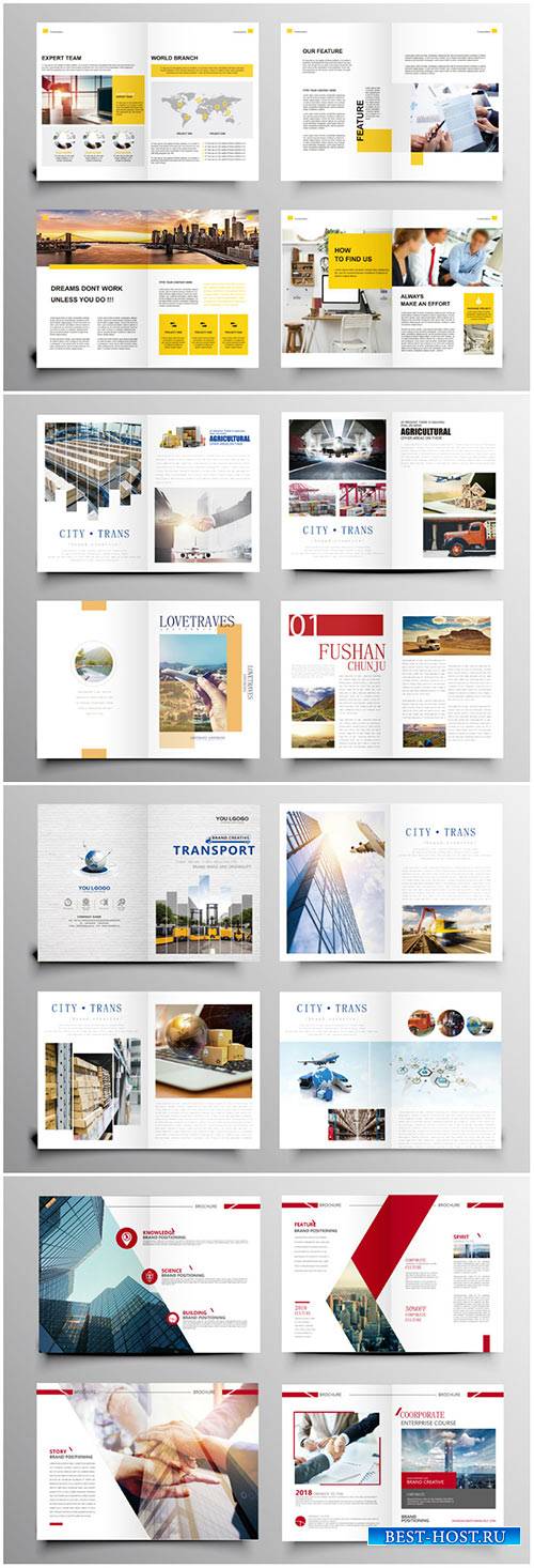 Brochure template vector layout design, corporate business annual report, magazine, flyer mockup # 236