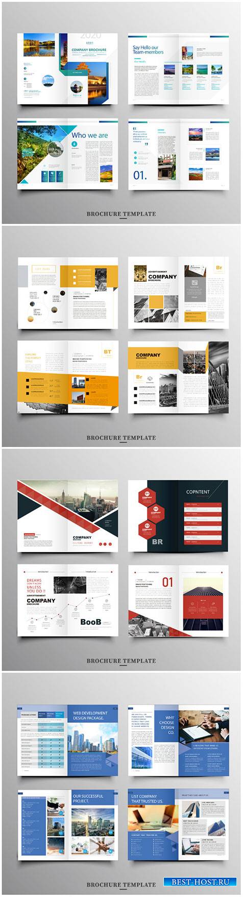 Brochure template vector layout design, corporate business annual report, magazine, flyer mockup # 244