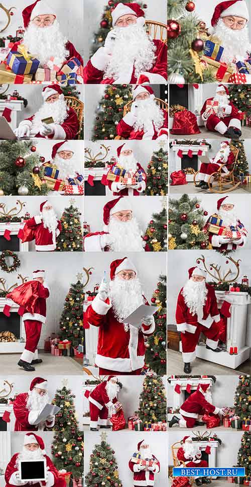 Санта Клаус принёс подарки - Клипарт / Santa Claus brought gifts - Clipart