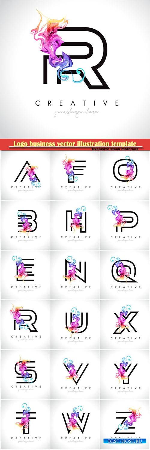 Letter logo vector illustration design template