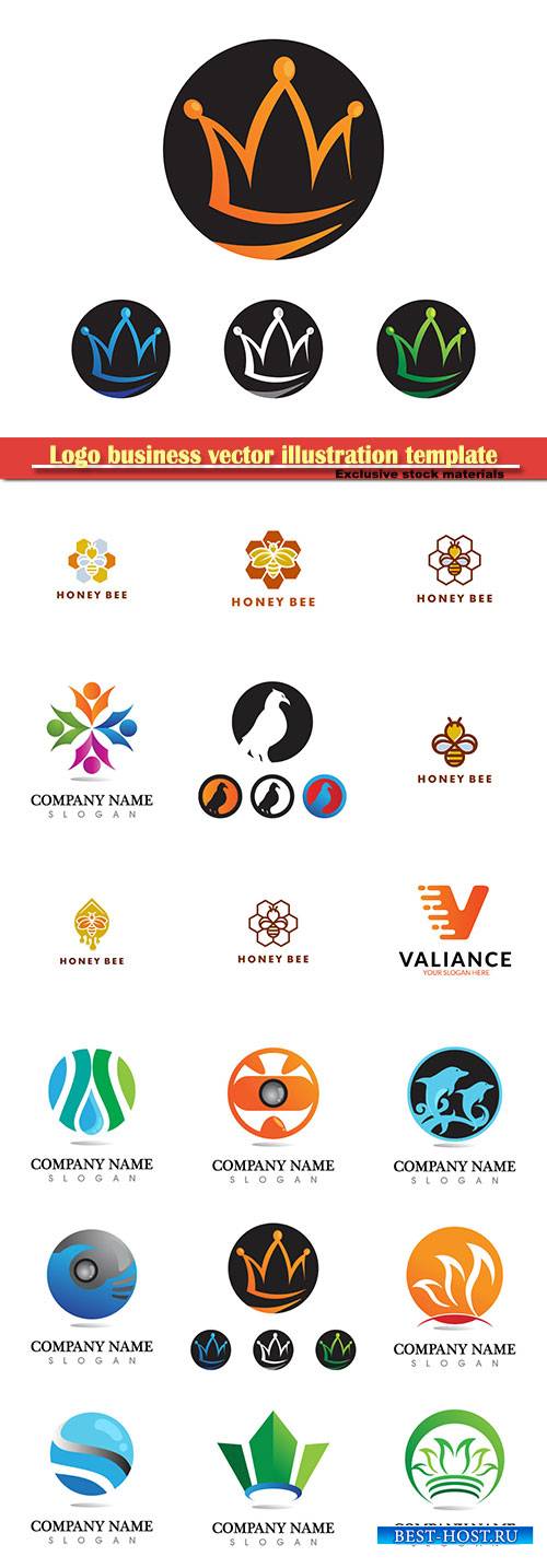 Logo business vector illustration template # 170