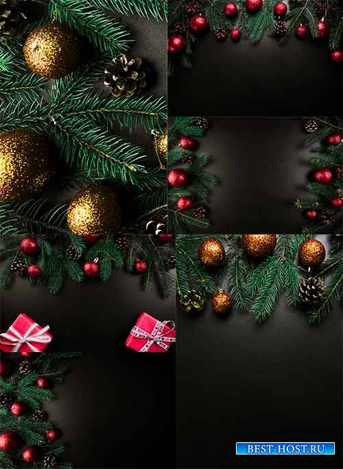 Новогодние фоны - 4 - Растровый клипарт / Christmas backgrounds - 4 - Raste ...