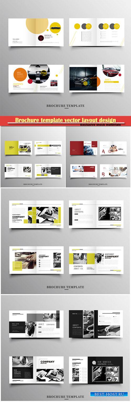 Brochure template vector layout design, corporate business annual report, magazine, flyer mockup # 250