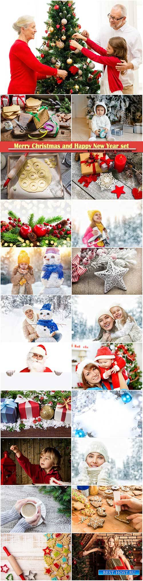 Merry Christmas and Happy New Year stock set # 7