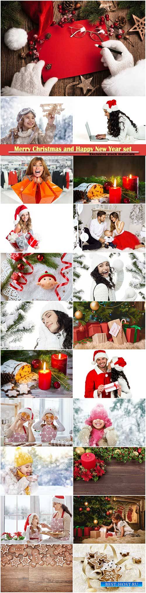 Merry Christmas and Happy New Year stock set # 6