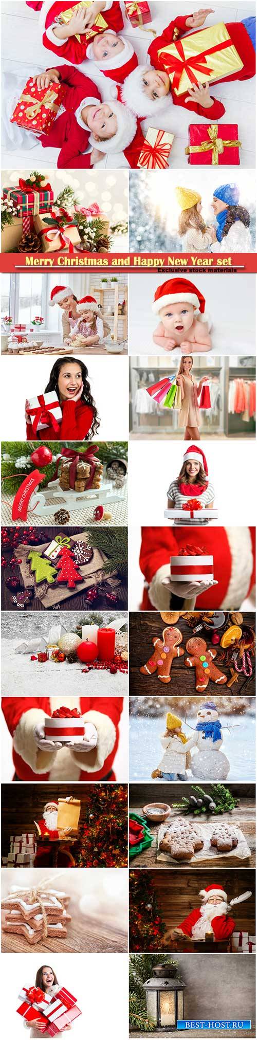Merry Christmas and Happy New Year stock set # 10