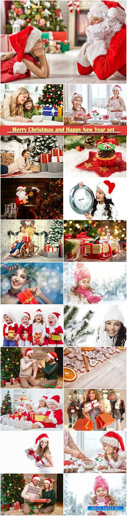 Merry Christmas and Happy New Year stock set # 4