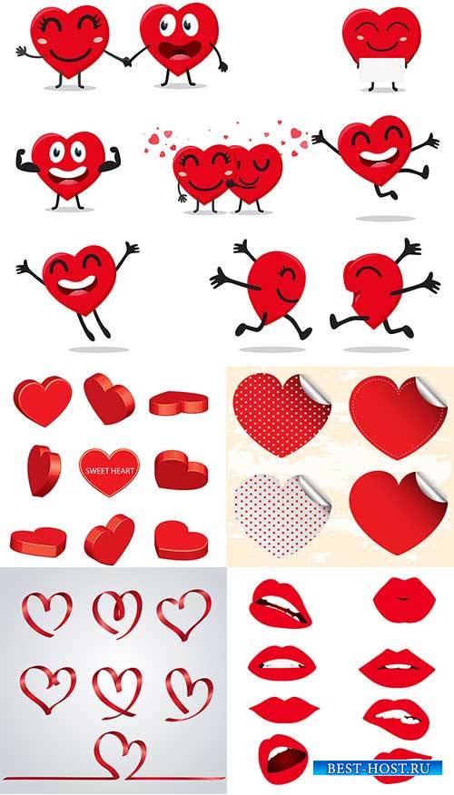 Сердечки в векторе / Hearts in vector