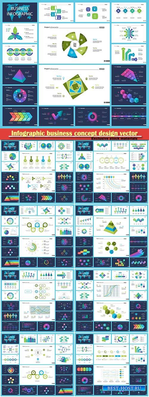 Infographic business concept design vector illustration