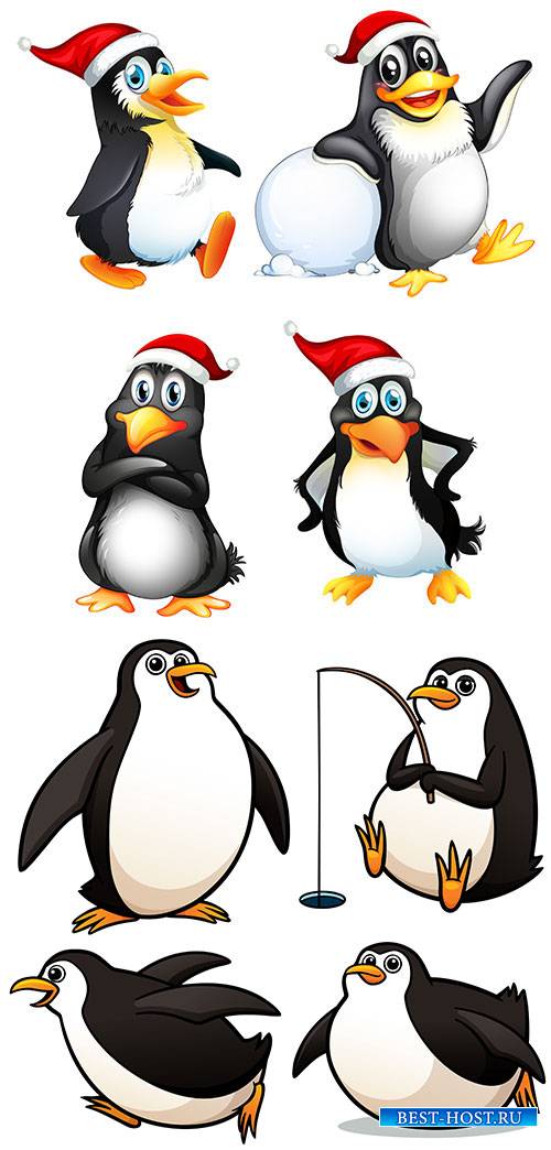 Пингвины в векторе / Penguins in vector