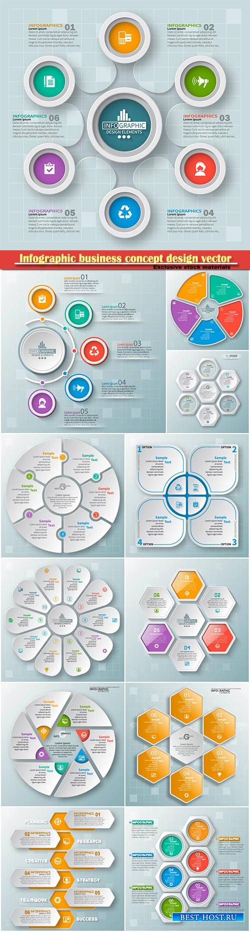 Infographic business concept design vector illustration # 3