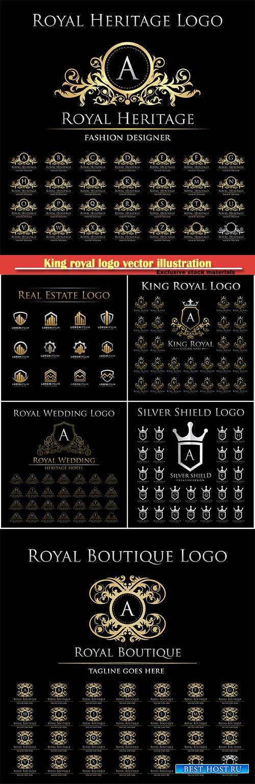 King royal logo vector illustration