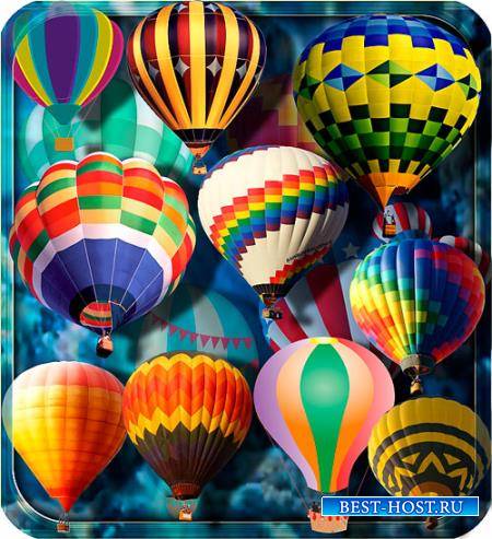 Прозрачные клипарты для фотошопа - Воздушные шары