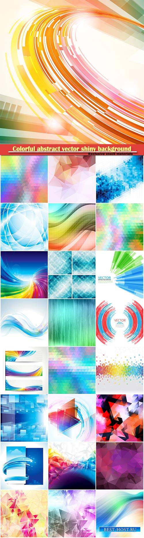 Colorful abstract vector shiny background