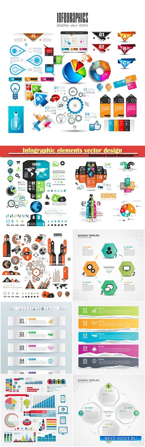 Infographic elements vector design illustration