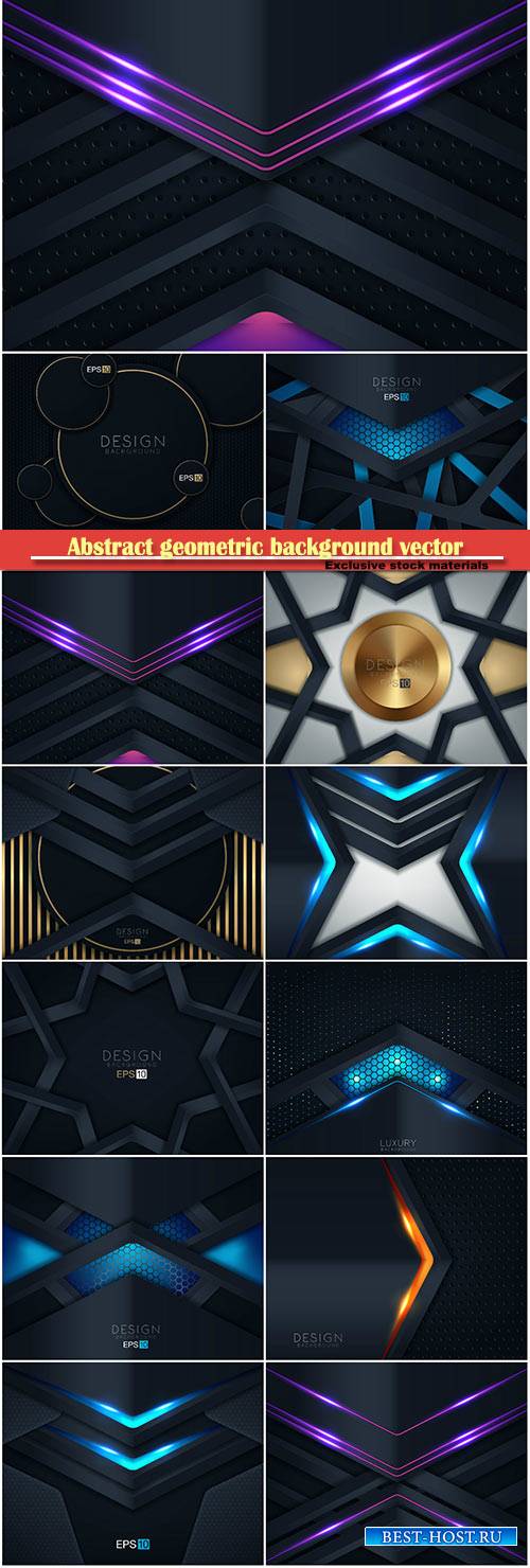 Abstract geometric background vector illustration