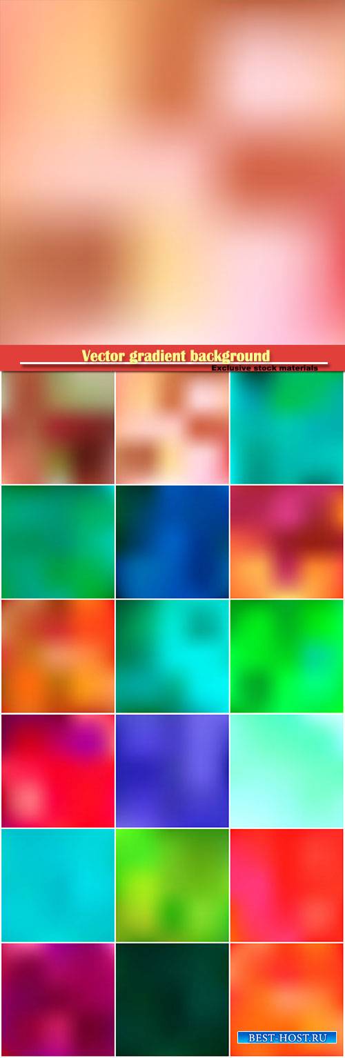 Vector gradient background, multicolored blurred wallpaper