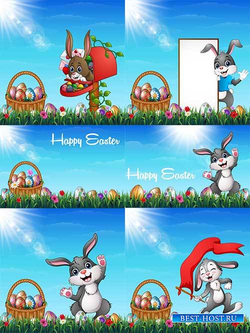 Счастливой пасхи - 20 - Векторный клипарт / Happy easter - 20 - Vector Graphics