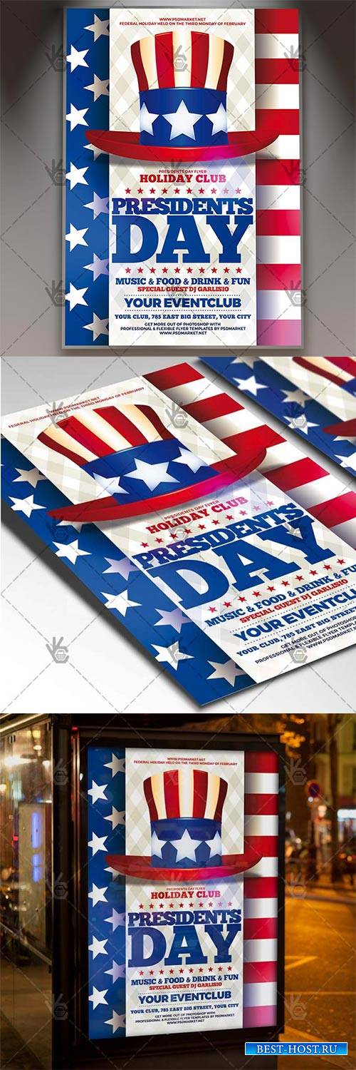 Presidents Day – American Flyer PSD Template