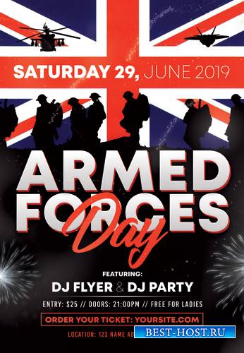 ARMED FORCES DAY FLYER – PSD TEMPLATE