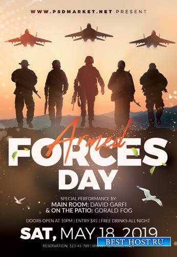 ARMED FORCES DAY 2019 FLYER – PSD TEMPLATE