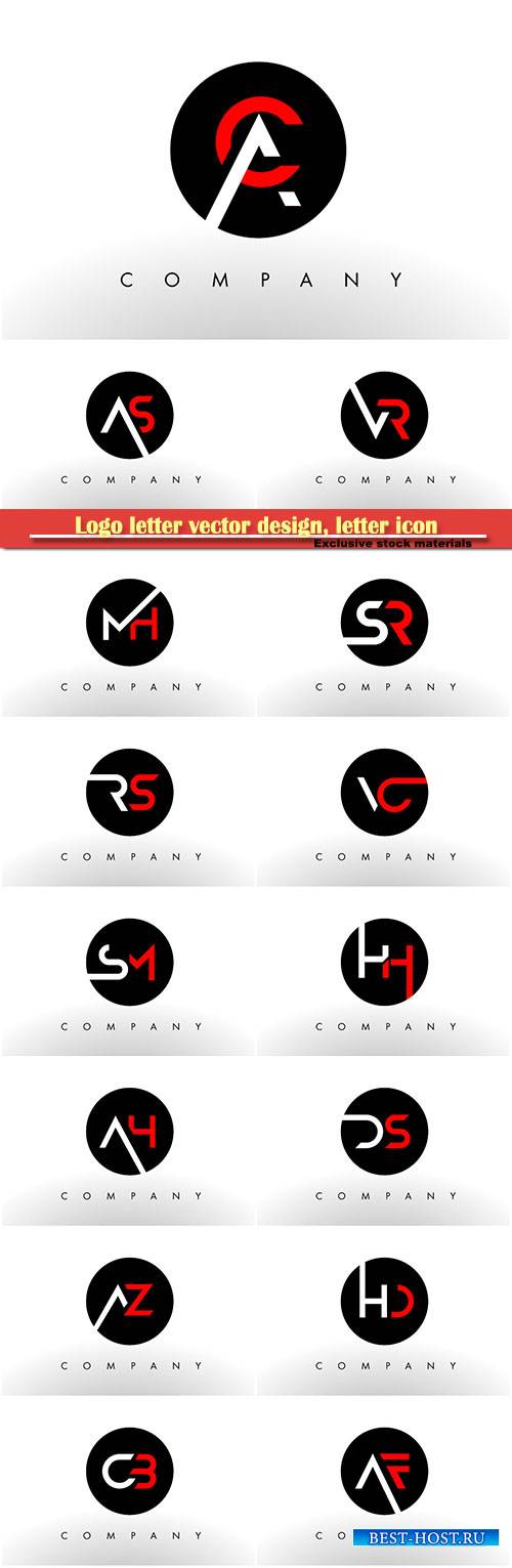 Logo letter vector design, letter icon # 14