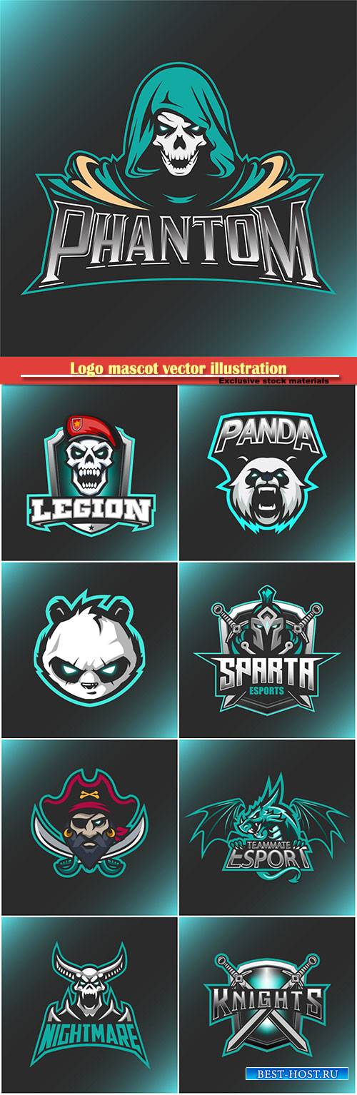 Logo mascot vector illustration