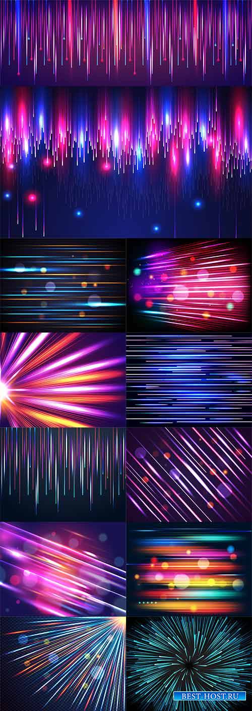 Цветные абстрактные фоны в векторе / Colorful abstract backgrounds in vector