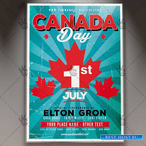 CANADA WEEKEND DAY FLYER – PSD TEMPLATE