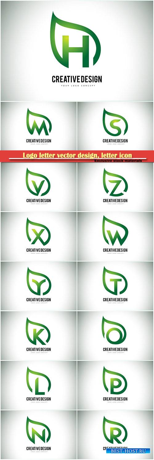 Logo letter vector design, letter icon # 30