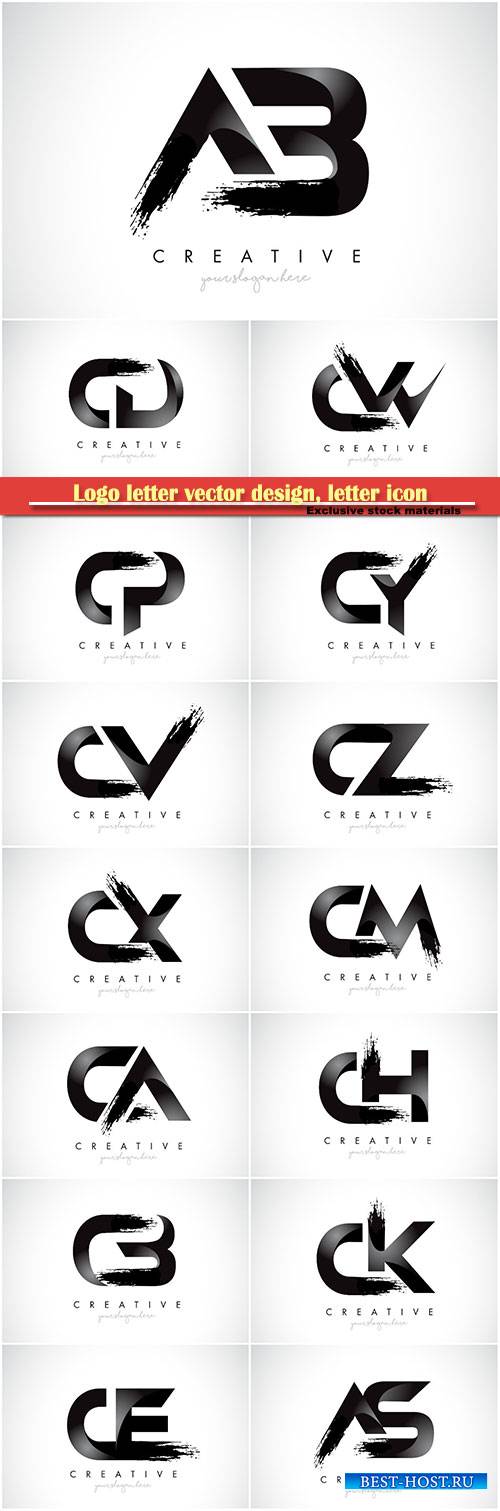 Logo letter vector design, letter icon # 37