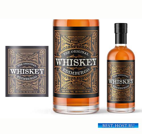 Vintage Whiskey Label Layout