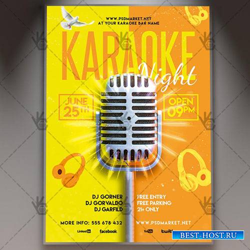 Karaoke Night Flyer – PSD Template