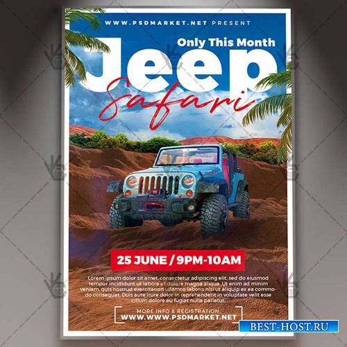 Jeep Safari Flyer – PSD Template