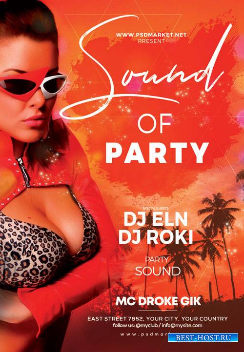SOUND OF PARTY FLYER – PSD TEMPLATE