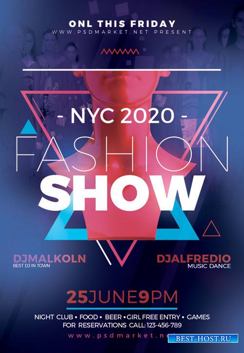 FASHION SHOW FLYER – PSD TEMPLATE
