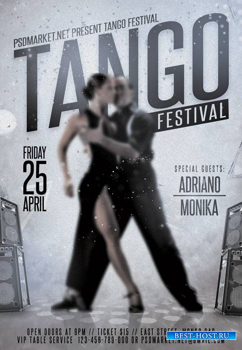 Tango Festival – Premium Flyer PSD Template
