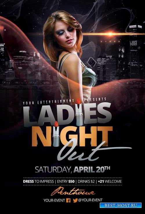 Ladies Night Out flyer template